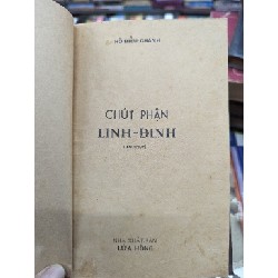 CHÚT PHẬN LINH ĐÌNH - HỒ BIỂU CHÁNH 119423