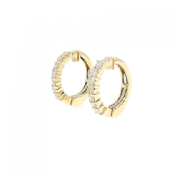 K18YG Bông tai kim cương 0.30CT - Hàng hiệu Chính hãng