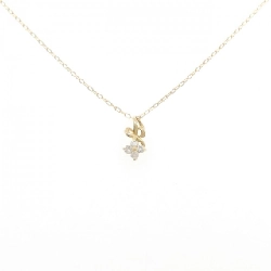 K18YG Hoa Kim Cương Dây Chuyền 0.08CT - Hàng hiệu Chính hãng