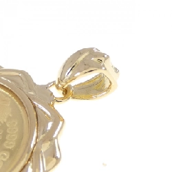 K18YG(枠) Đồng xu mặt dây chuyền - Hàng hiệu Authentic 864128