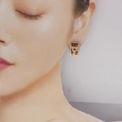 Bông tai Garnet K18YG/K18WG 6.00CT - Hàng hiệu Chính hãng 870489