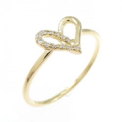 Nhẫn hở hình trái tim Aker Filouge 0.04CT - Hàng hiệu Authentic