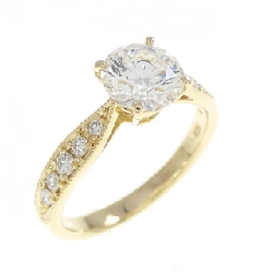 Nhẫn kim cương K18YG 1.020CT H SI2 EXT H&C - Hàng hiệu chính hãng