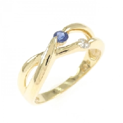 Nhẫn Sapphire K18YG - Hàng hiệu Chính hãng