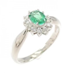 Nhẫn Emerald PT850 0.34CT