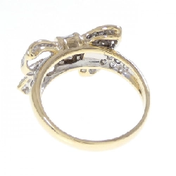 Nhẫn kim cương hình ruy băng K18YG/K18WG 0.75CT - Hàng hiệu Chính hãng 851437