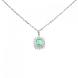 Dây chuyền ngọc lục bảo PT900/PT850 0.64CT - Hàng hiệu Authentic