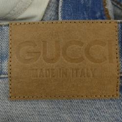 Gucci GG Quần Jeans Denim Wash Turn Up GG Pattern 774078 XDCTN - Hàng hiệu Chính hãng 891428