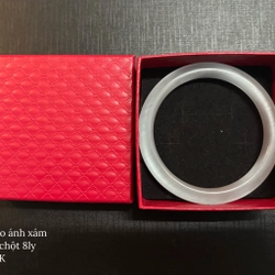VÒNG ĐÁ MẮT MÈO ÁNH XÁM - Ni 56 - Chột 8mm 452768