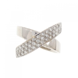 Nhẫn kim cương Pavé K18WG 0.46CT 670457