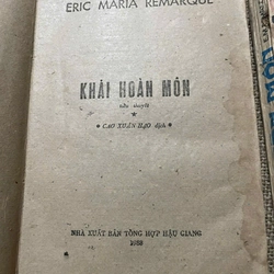 KHẢI HOÀN MÔN -  Erich Maria Remarque- CAO XUÂN HẠO DỊCH - 452500