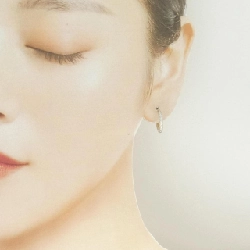 K14YG/K14WG Khuyên tai dạng vòng một bên - Hàng hiệu Authentic 868893
