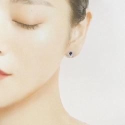 K14WG Sapphire Earrings - Hàng hiệu Authentic 865998