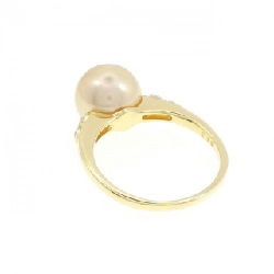 Nhẫn ngọc trai trắng K18YG 10.9mm 667799