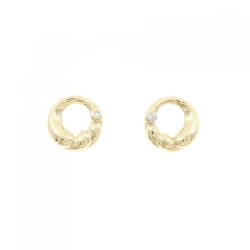 Bông tai kim cương 750YG 0.02CT - Hàng hiệu Chính hãng