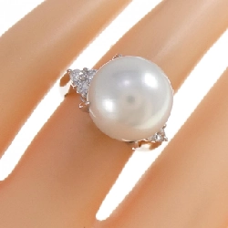 Nhẫn ngọc trai trắng PT900 12.5mm 668550