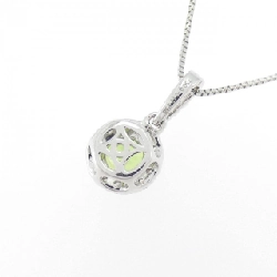 750WG/K18WG Đá Garnet Demantoid Dây Chuyền 0.38CT - Hàng hiệu Chính hãng 861817