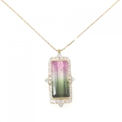 K18YG Tourmaline Necklace 20.39CT - Hàng hiệu Authentic