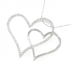 K18WG Dây chuyền trái tim kim cương 0.40CT - Hàng hiệu Chính hãng 855783