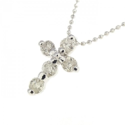 K14WG Dây chuyền kim cương chéo 0.20CT - Hàng hiệu Chính hãng 862850