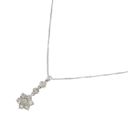 K18WG Hoa Nhẫn Kim Cương Dây Chuyền 0.51CT - Hàng hiệu Chính hãng 857223