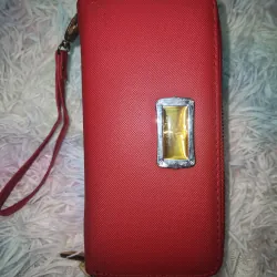 Ví nữ thời trang màu đỏ nhiều ngăn dựng tiền / thẻ 755763