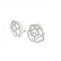 Bông tai kim cương 750WG - Hàng hiệu Authentic 863909