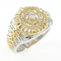 Nhẫn kim cương PT900/K18YG 0.27CT - Hàng hiệu Chính hãng