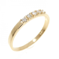 Nhẫn kim cương K18YG 0.09CT - Hàng hiệu Chính hãng