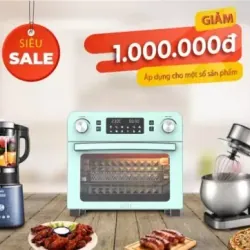 1 máy làm 2 nhiệm vụ: chiên không dầu + nướng chuyên sâu! 722799
