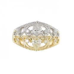 Nhẫn kim cương K18YG/PT 0.37CT - Hàng hiệu Chính hãng 855895