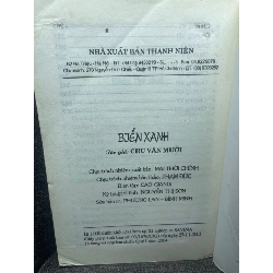 Biển xanh Chu Văn Mười 2004 mới 70% bẩn nhẹ HPB0805 văn học VN 459526