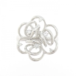 Nhẫn kim cương hoa K18WG 0.15CT - Hàng hiệu Authentic 846174