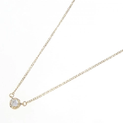 K18YG Solitaire Dây chuyền kim cương 0.10CT - Hàng hiệu Chính hãng 861435