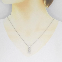 K18WG Dây chuyền kim cương ba viên 1.00CT - Hàng hiệu Authentic 860941