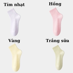 Combo 4 đôi vớ tất nữ cotton cổ trung 332449