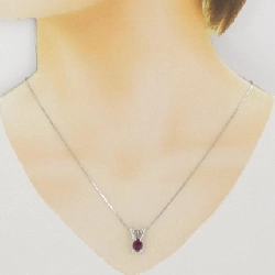 Dây chuyền Garnet K18WG 1.30CT - Hàng hiệu Chính hãng 858873