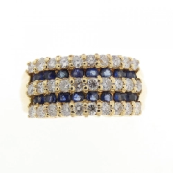 Nhẫn Sapphire K18YG 0.41CT - Hàng hiệu Chính hãng 850304