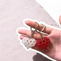 Móc khoá Trái tim đỏ