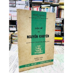 Luận đề về Nguyễn Khuyến - Nguyễn Văn Mùi 137650