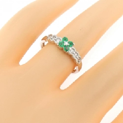 Nhẫn ngọc lục bảo PT900 hoa 0.17CT 668860