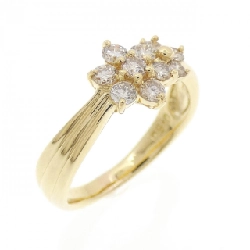 Nhẫn kim cương hoa K18YG 0.50CT - Hàng hiệu chính hãng