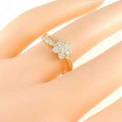 Nhẫn kim cương hoa K18YG 0.53CT 672969