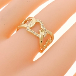 Nhẫn kim cương hình trái tim K18YG 668945