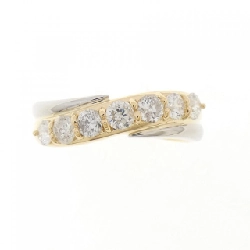 Nhẫn kim cương K18YG/PT900 0.52CT - Hàng hiệu Authentic 855490