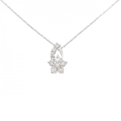 Dây chuyền kim cương hoa PT900/PT850 0.50CT - Hàng hiệu chính hãng