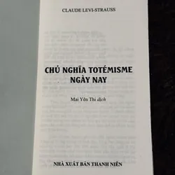 Chủ nghĩa Totemisme ngày nay 735230