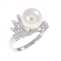 Nhẫn ngọc trai Akoya PT900 8.6mm - Hàng hiệu Chính hãng