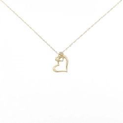 K18YG Dây chuyền kim cương hình trái tim 0.02CT - Hàng hiệu Chính hãng