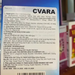 (Hàng CTY mới) Viên uống Canxi tảo biển CVARA CKC Health Nhập khẩu Anh Quốc hộp 60 viên 736053